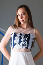 Load image into Gallery viewer, Sheer dress with laser cut work
