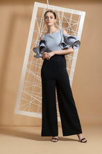 Load image into Gallery viewer, Helene cold shoulder ruffle jumpsuit - Pranati Kejriwall
