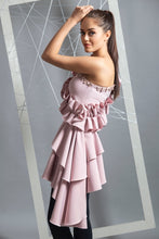 Load image into Gallery viewer, Kathryn top with ruffle &amp; side drape - Pranati Kejriwall
