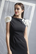 Load image into Gallery viewer, Gabrielle dress with rose sleeve - Pranati Kejriwall
